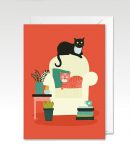 Kattenkaart met katten op een stoel bij catsandthings.nl