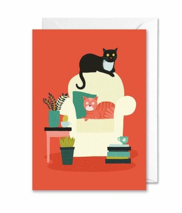 Kattenkaart Sofa Cats 2 @catsandthings.nl