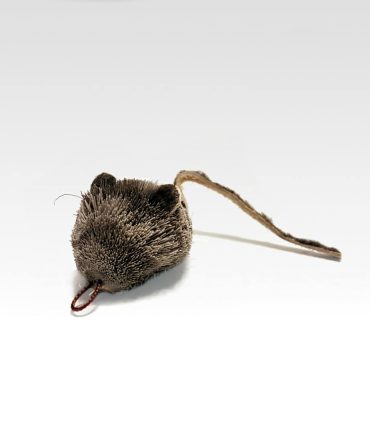 Speelmuis van bont voor aan de Tabby Tijger Kattenhengel