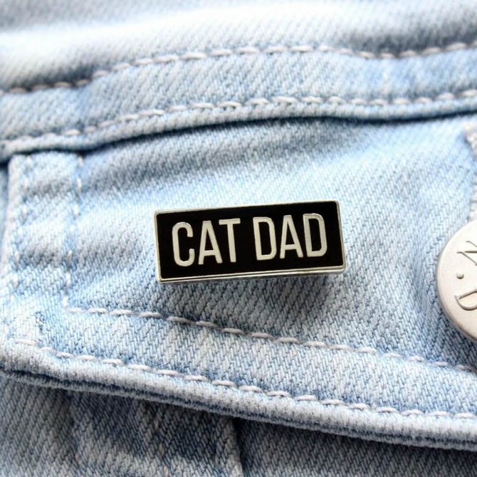 Kattenspeld met tekst cat dad 3