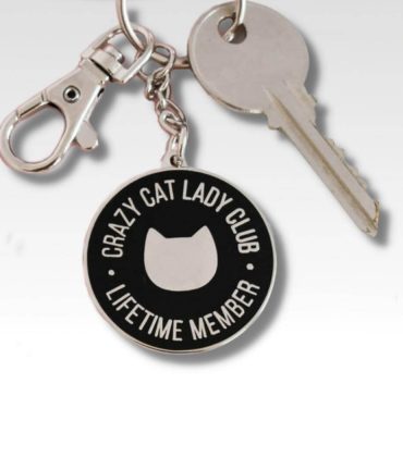 Katten sleutelhanger voor de crazy cat lady club