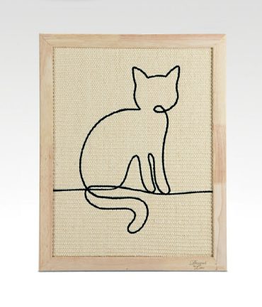 Krabplank in de vorm van een schilderij voor je kat