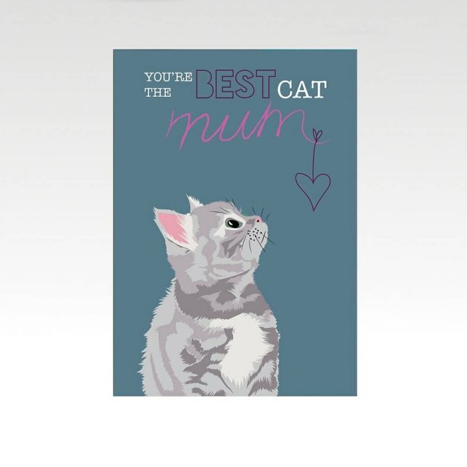 Kattenkaart voor een kattenmoeder ideaal voor moederdag