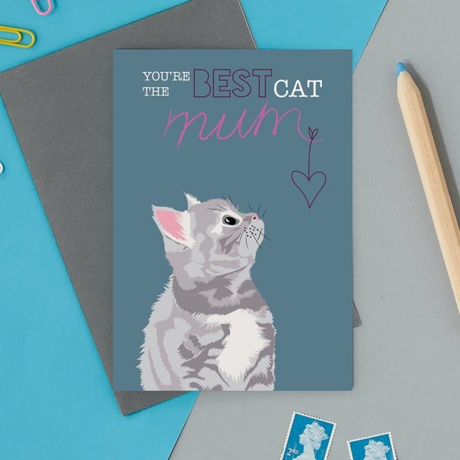 Youre the Best Cat Mum Cat Card 2