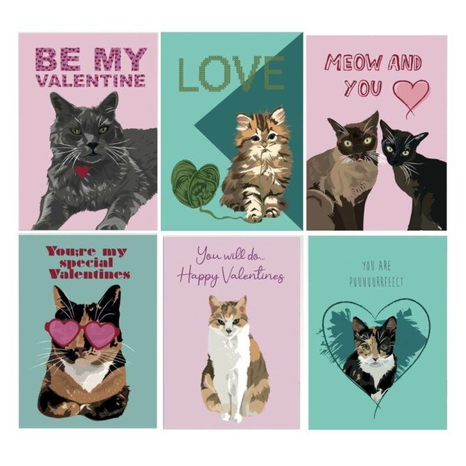 Valentijn kaarten hartenpakket