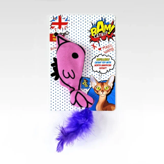 BAM Catnip Magic Wand Bird Refill on card BAM Catnip Magic Wand Bird Refill on card