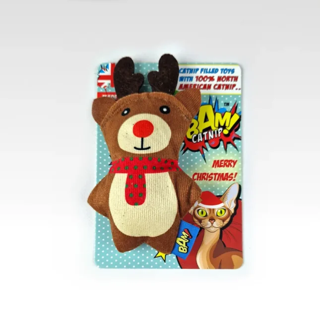 BAM! Catnip Reindeer met kaart BAM! Catnip Reindeer met kaart