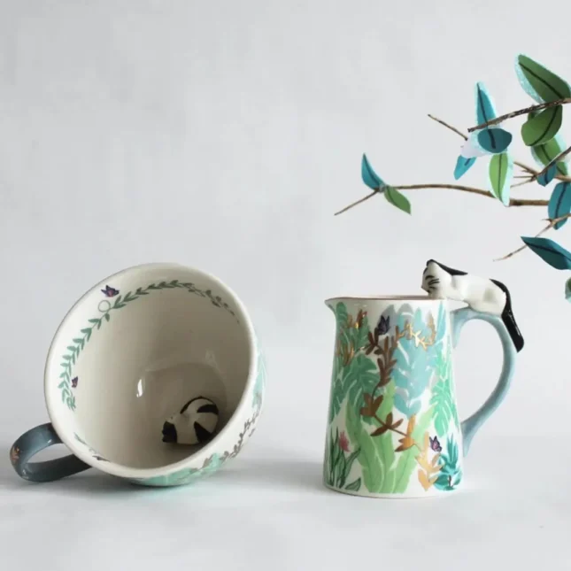 Boulevard Cat Mini Jug met Mug Boulevard Cat Mini Jug met Mug