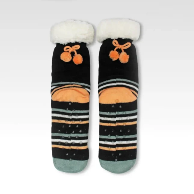 Feline Slipper Socks back Feline Slipper Socks back