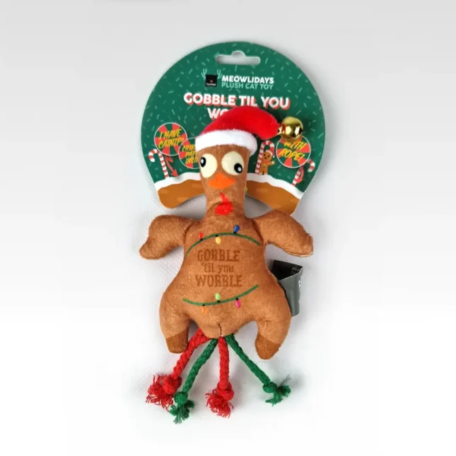 FuzzYard Cat Toy - Gobble Til You Wobble met kaart FuzzYard Cat Toy - Gobble Til You Wobble met kaart