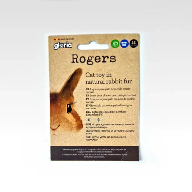 Gloria - Rogers bont kattenspeeltje kaart Gloria - Rogers bont kattenspeeltje kaart