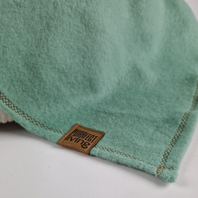 Kattendeken-Cosy-Green-detail Kattendeken-Cosy-Green-detail