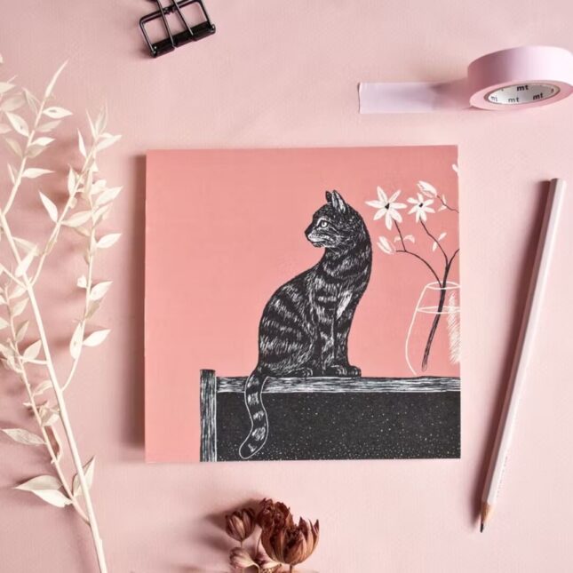 Kattenkaart-Cat-Vase-linosnede-2-@catsandthings.nl_ Kattenkaart-Cat-Vase-linosnede-2-@catsandthings.nl_