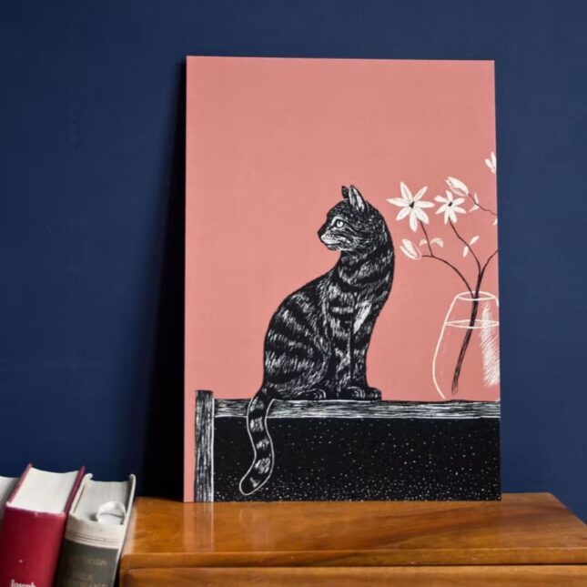 Kattenposter-Cat-Vase-linosnede-1-@catsandthings.nl_ Kattenposter-Cat-Vase-linosnede-1-@catsandthings.nl_