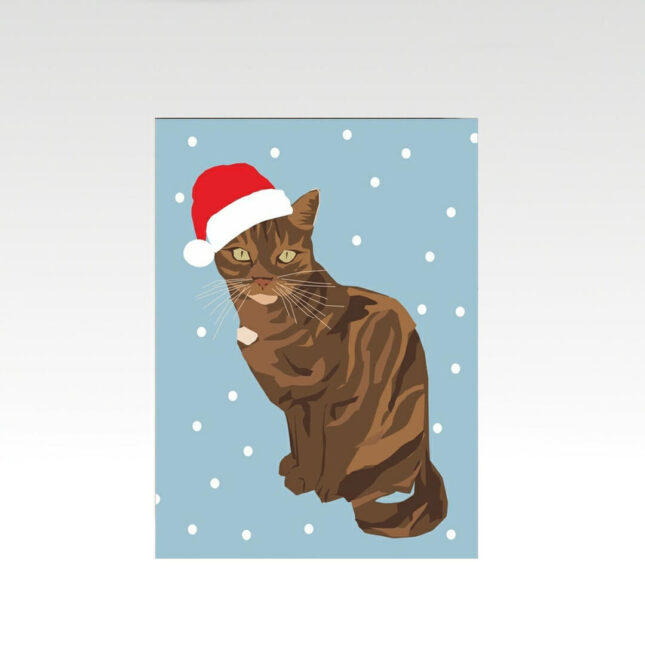 Peaches-with-Christmas-Hat-Cat-Card-1