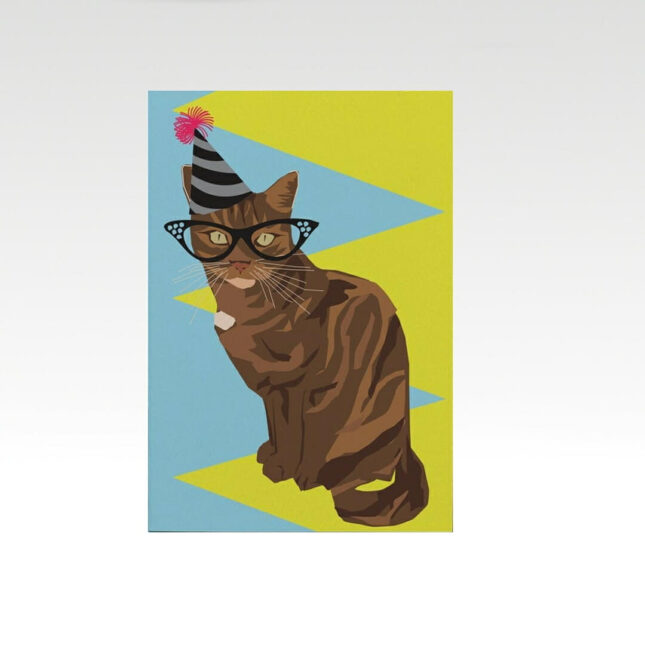 Peaches-with-Party-Hat-Cat-Card-1